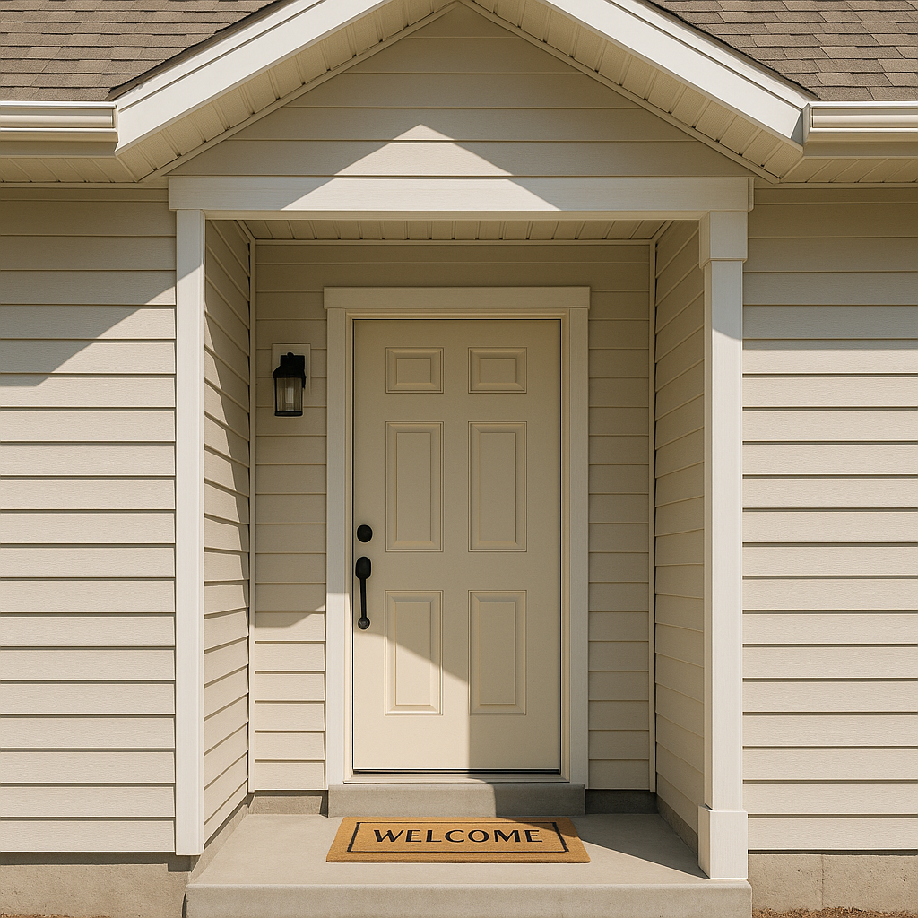 Photograph of a front porch or entryway