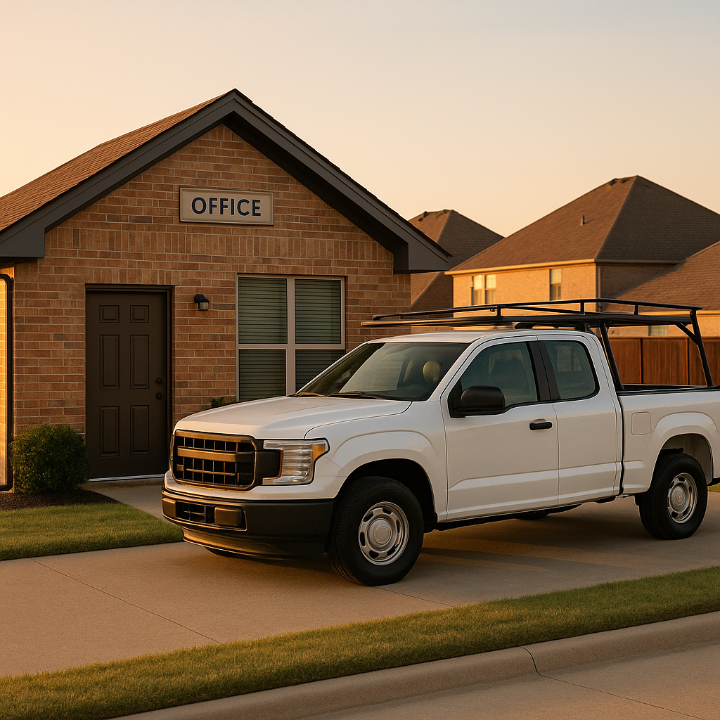 Roofing team on a job site