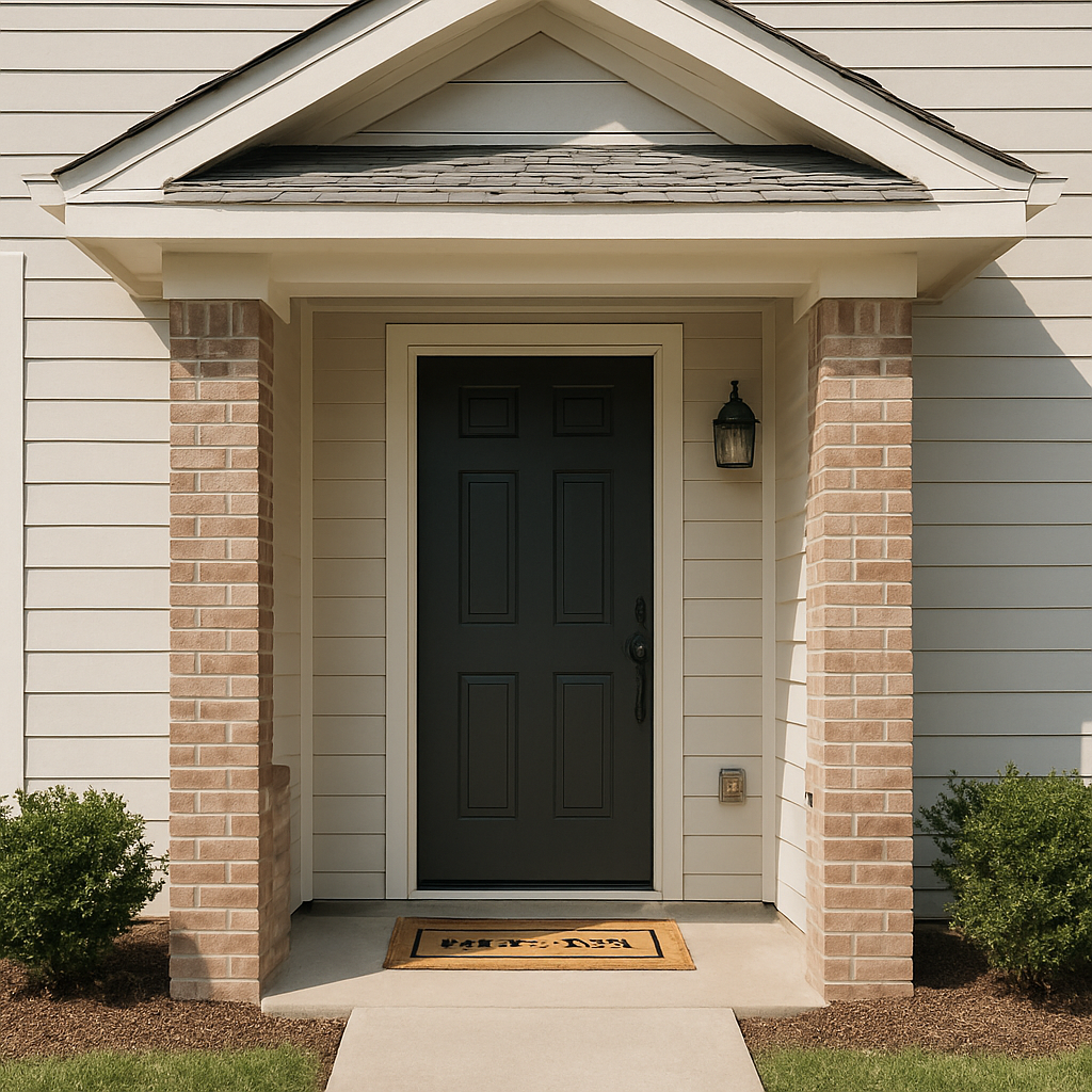 Photograph of a front porch or entryway